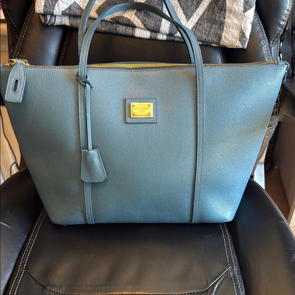 Dolce & Gabbana Blue Tote Bag